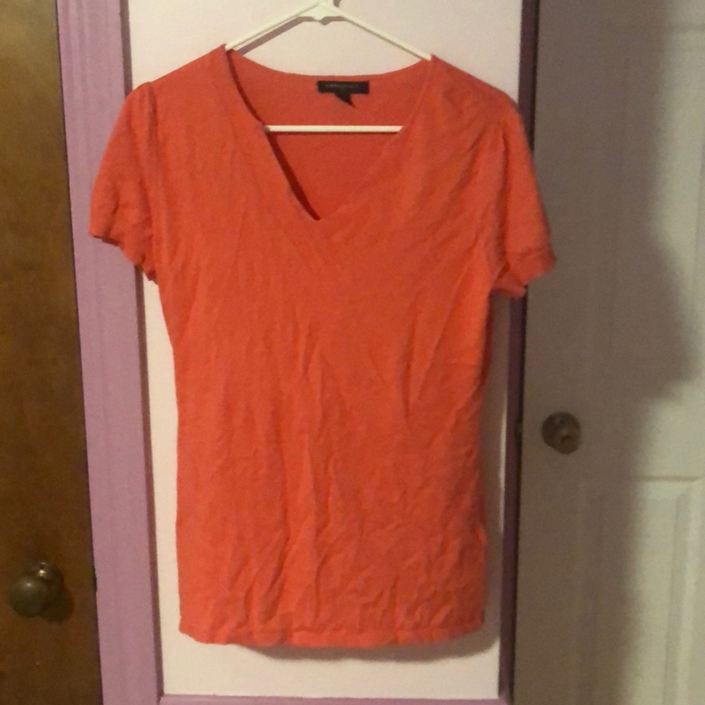 Orange v-neck